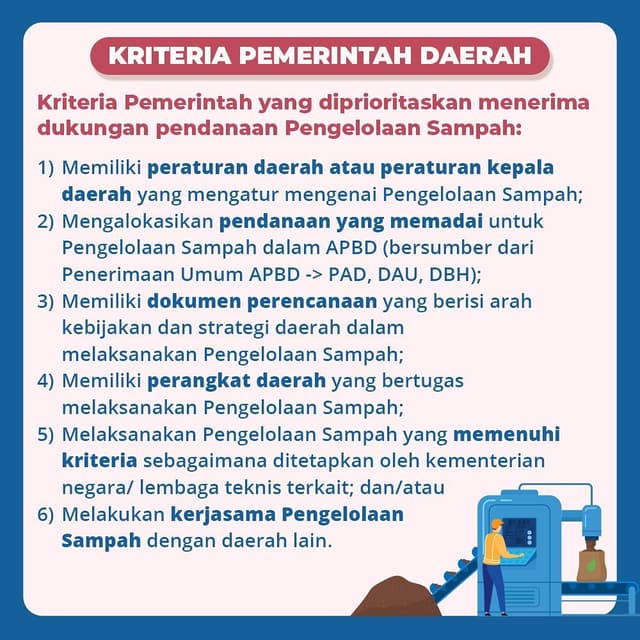 26/PMK.07/2021 Dukungan Pendanaan Anggaran Pendapatan dan Belanja Negara bagi Pengelolaan Sampah di Daerah