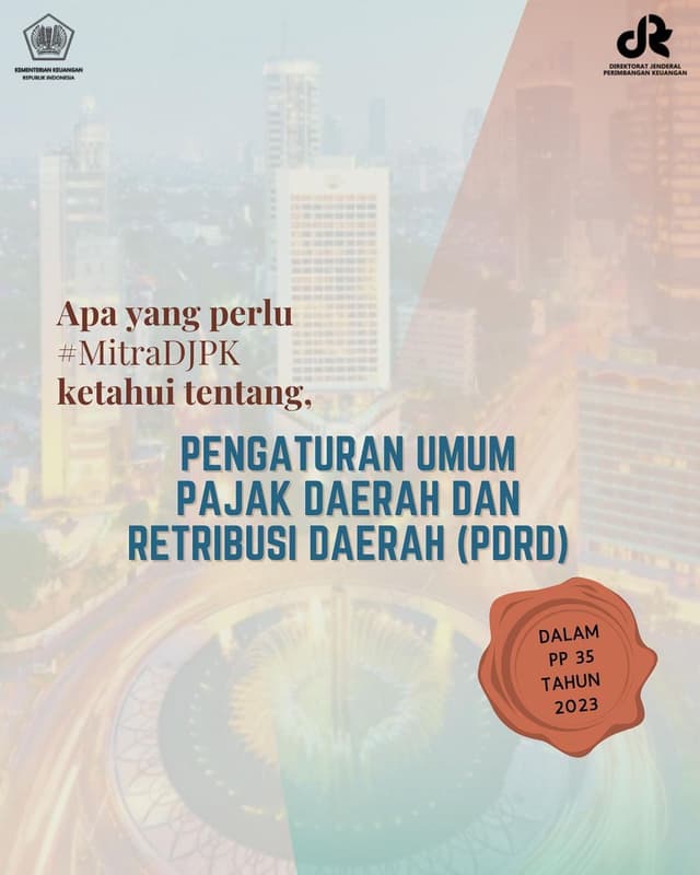 PP 35 TAHUN 2023 Ketentuan Umum Pajak Daerah dan Retribusi Daerah