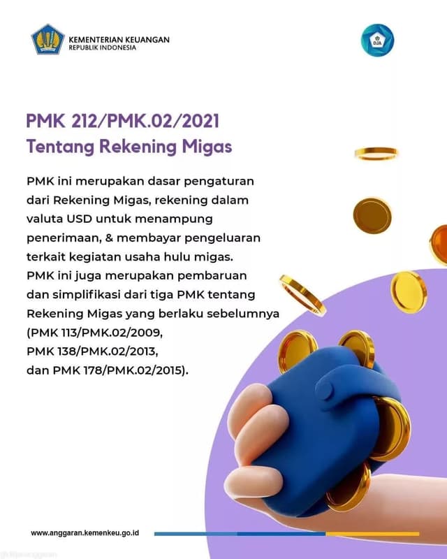 212/PMK.02/2021 Rekening Minyak dan Gas Bumi